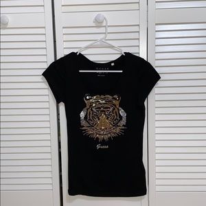 Guess Sequin Black T-Shirt